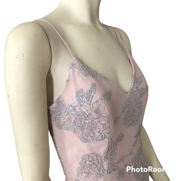 NWT Hayley Paige Occasions style 5717 low back sleeveless blush color size 2 - Picture 7 of 12